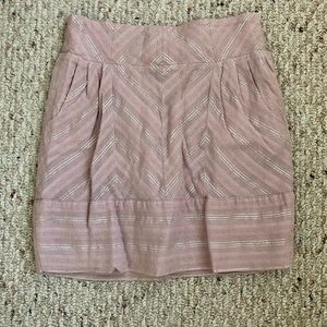 Staring at Stars - high waisted light/dusty pink skirt - small